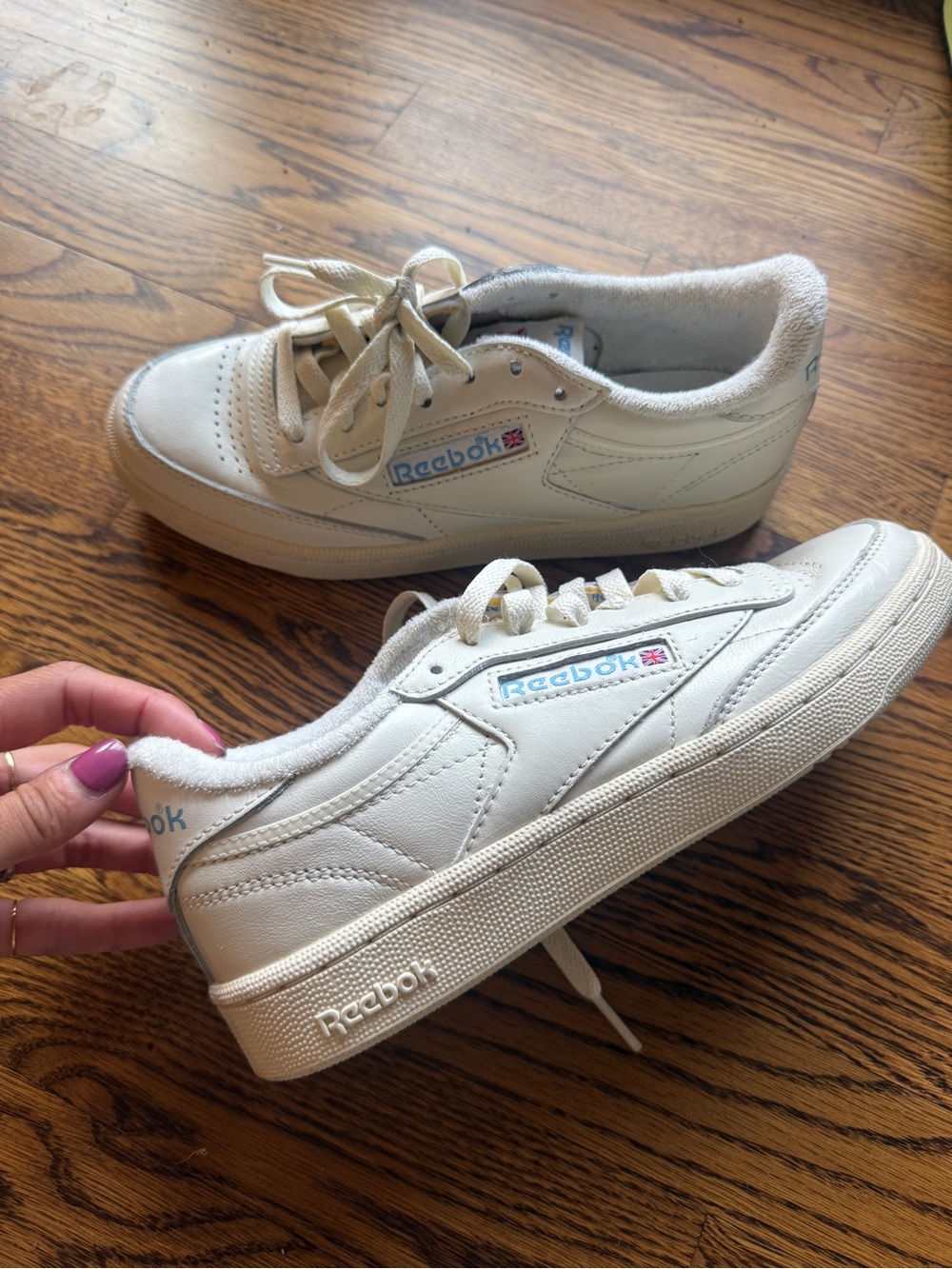 Reebok Kids Off-White Leather Classic Sneaker